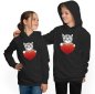 Preview: Cat hoodie with trendy print i120